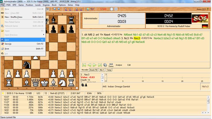 Arena Chess GUI