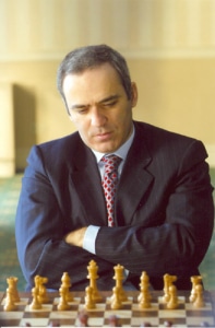 garry kasparov -- a very famous chess player in his own right