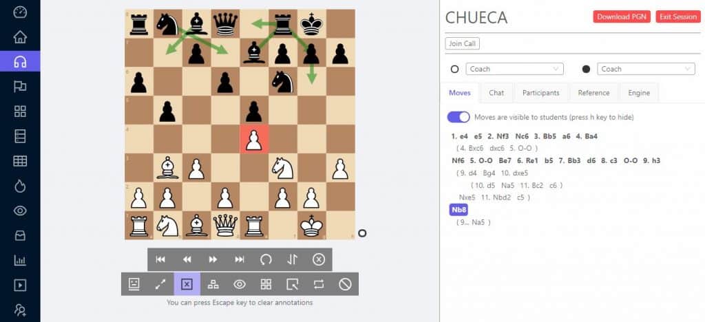 chesslang session