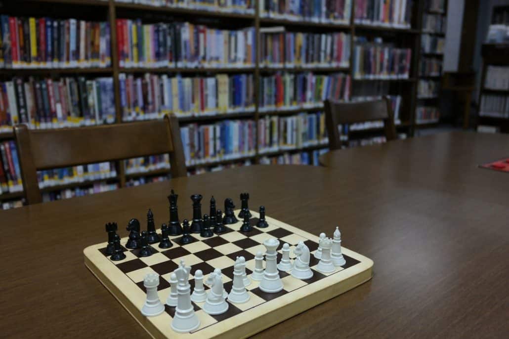 quality chess books table