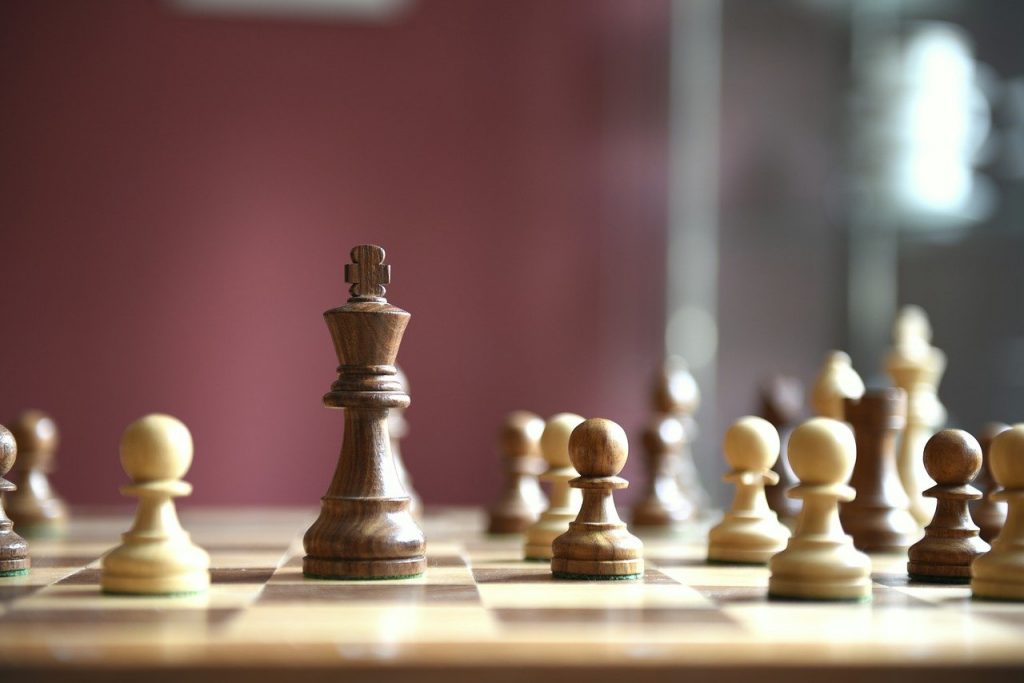 wooden chess set