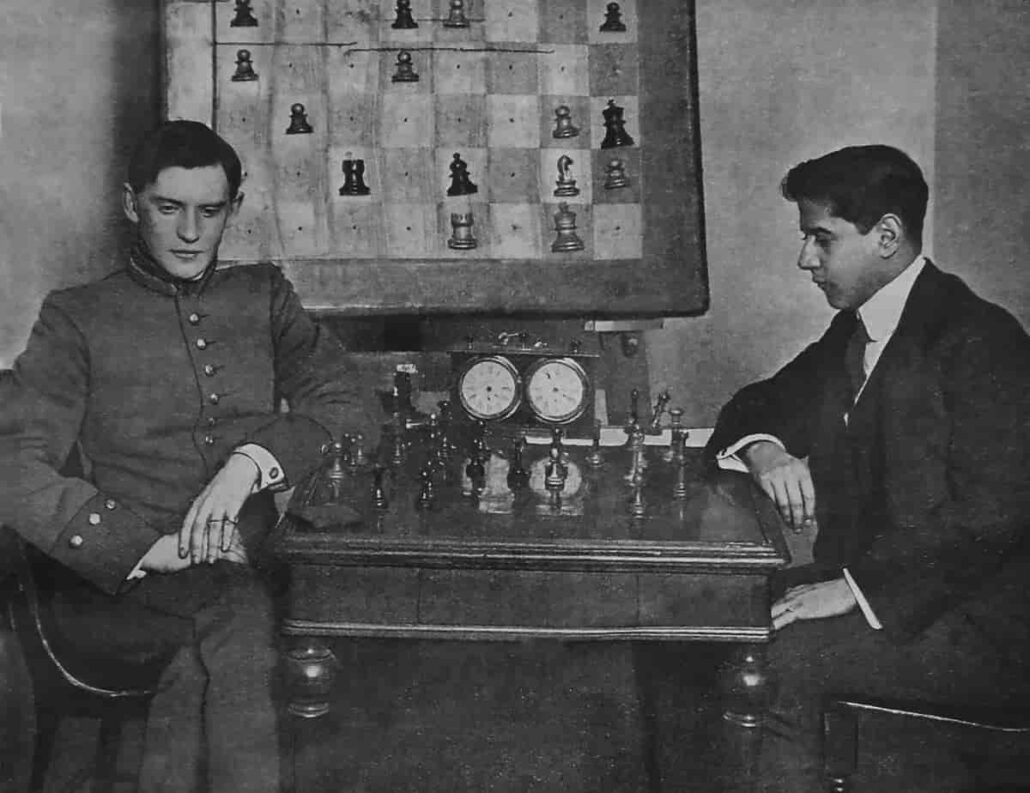 CHESS Photo Jose Raul CAPABLANCA vs. Michail BOTWINNIK