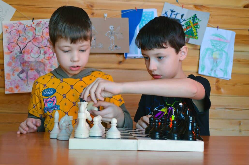 FIDE World Cadets Chess Championship kids playing