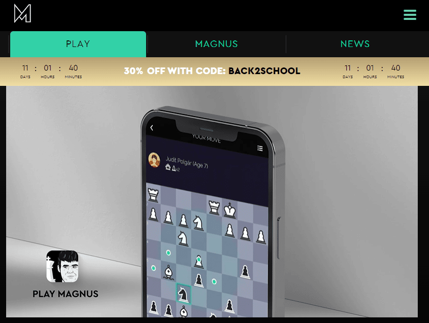 Play Magnus - Play Against the Champion 2 Play Magnus website