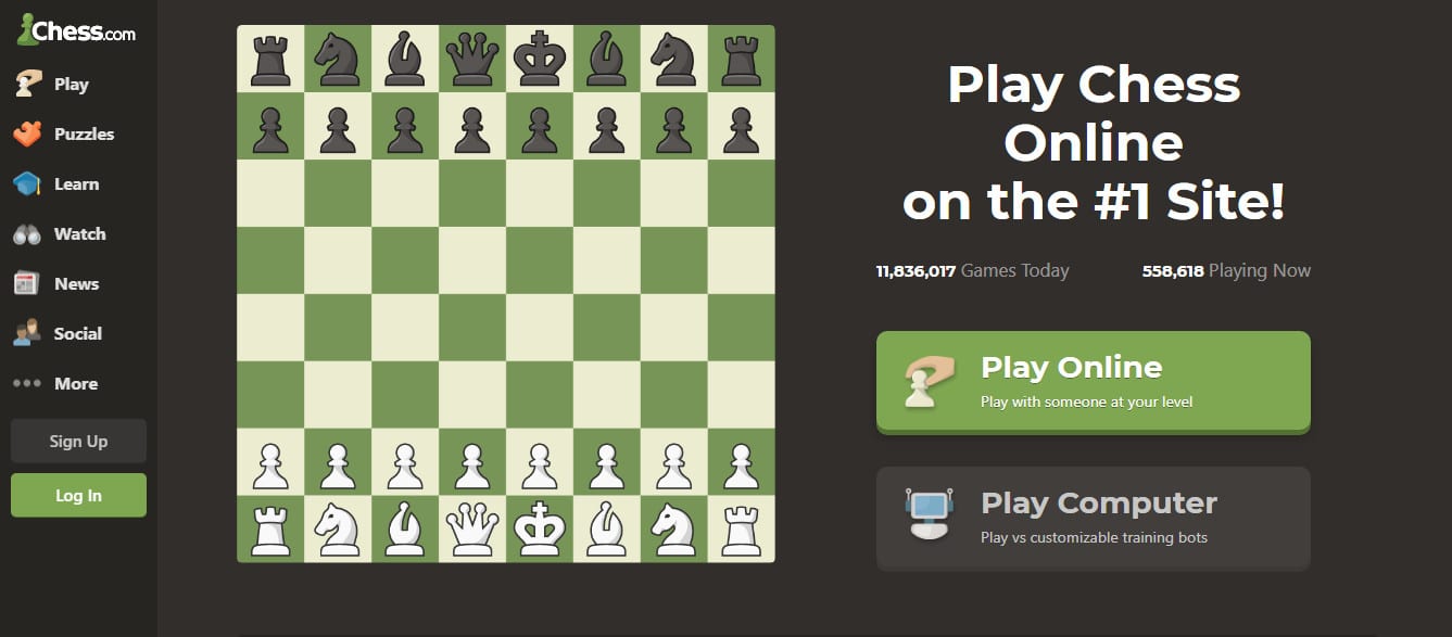 Chess, Play online