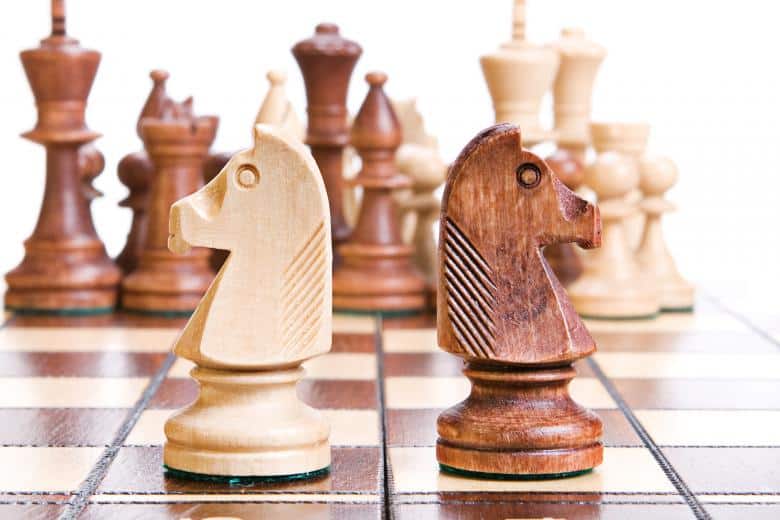 What chess pieces are animals?