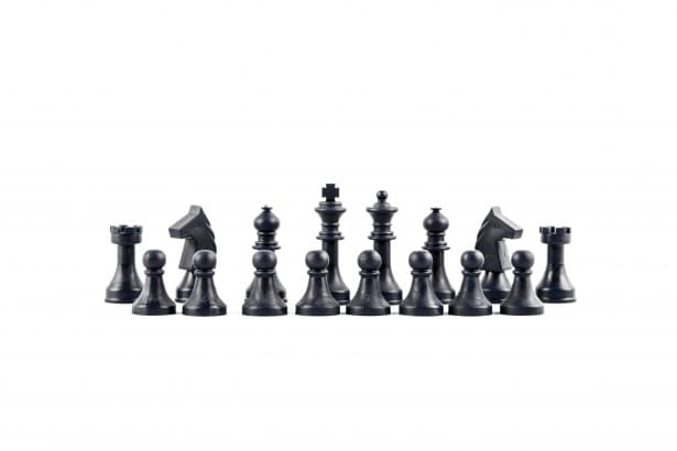 How are chess pieces organized?