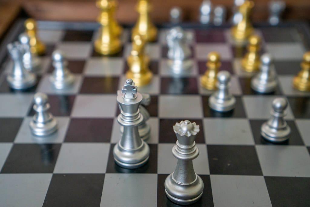 What is the order of pieces in chess?