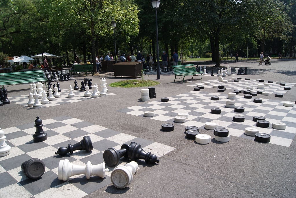 Giant chess set