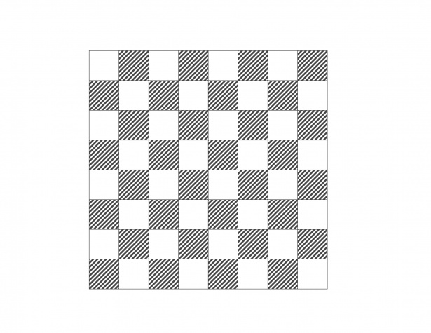 How many squares are there in 8x8 chessboard?